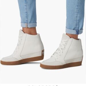 SOREL Out N About II Wedge sneakers shoes NEW salt white women’s 8